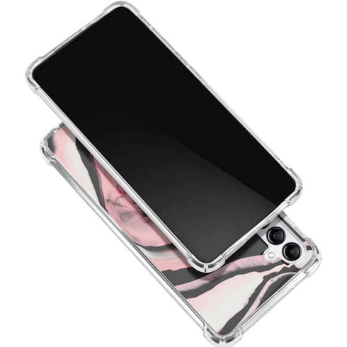 Pink Marble Ink Galaxy A15 5G Clear Case